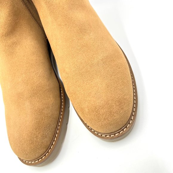 Rockport Womens Kacey Camel Brown Suede Leather Ankle Boots Shoes 11 - Picture 5 of 15